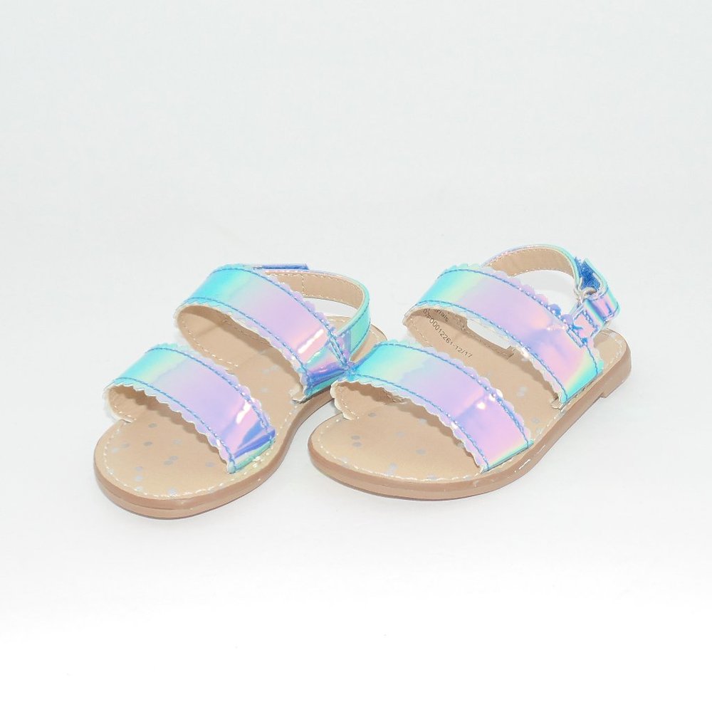 Cat & Jack Shiny Multi Color Shoes Sz 5